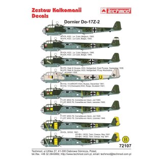 Techmod 72107 Dornier Do-17Z-2