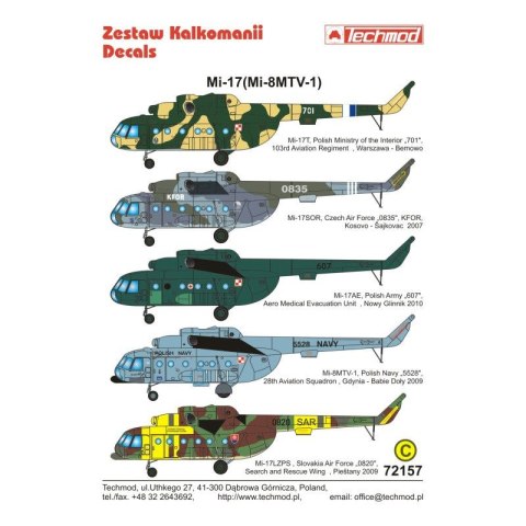 Techmod 72157 Mi-17 (Mi-8MTV-1) Techmod 72157 Mi-17 (Mi-8MTV-1)
