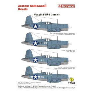 Techmod 72161 Corsair F4U-1
