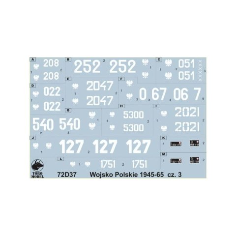 Toro 72D37 1/72 Wojsko Polskie 1945-65 cz.3 Toro 72D37 1/72 Wojsko Polskie 1945-65 cz.3
