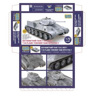 Um 441 1/72 T-34 Fire-throwing tank with FOG-1