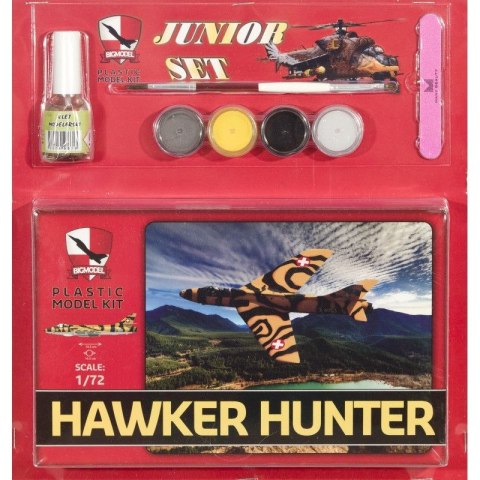 Big Model JS72004 Hawker Hunter Szwajcaria - zestaw Big Model JS72004 Hawker Hunter Szwajcaria - zestaw