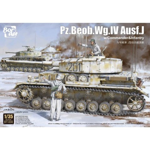 Border Model BT-006 Pz.Beob.Wg.IV Ausf.J w/Commander&Infantry Border Model BT-006 Pz.Beob.Wg.IV Ausf.J w/Commander&Infantry