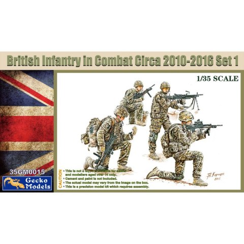 Gecko Models 35GM0015 British Infantry In Combat Circa 2010-2016 Set 1