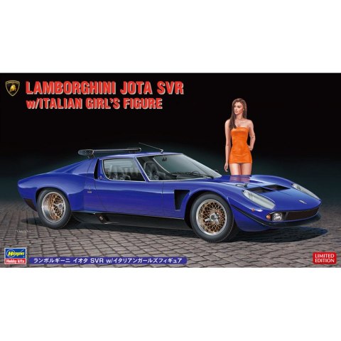 Hasegawa 20472 Lamborghini Jota SVR w/Italian Girl's Figure Hasegawa 20472 Lamborghini Jota SVR w/Italian Girl's Figure