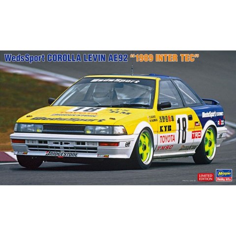 Hasegawa 20531 WedsSport Corolla Levin AE92 "1989 Inter Tec"