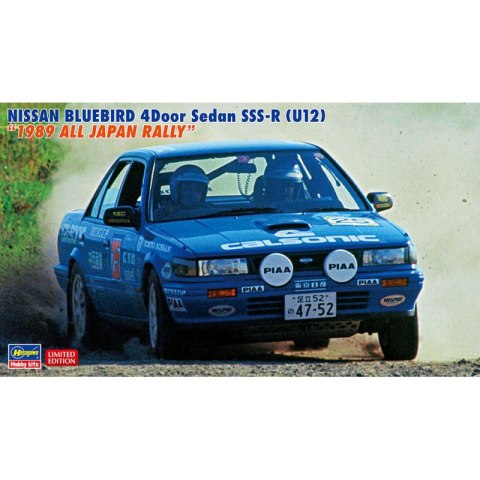 Hasegawa 20541 Nissan Bluebird 4Door Sedan SSS-R (U12) "1989 All Japan Rally"