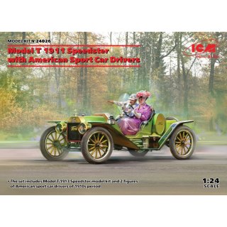 ICM 24026 Model T 1913 Speedster with American Sport Car Drivers