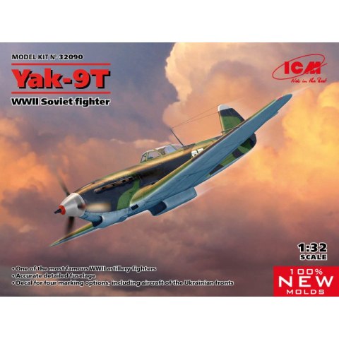 ICM 32090 Yak-9T, WWII Soviet fighter (100% new molds)