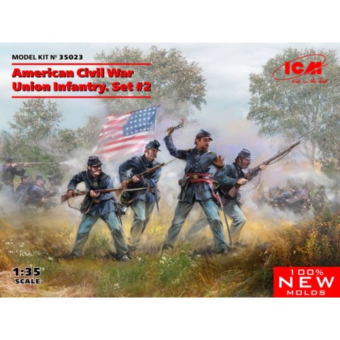 ICM 35023 American Civil War Union Infantry. Set #2 (100% new molds)