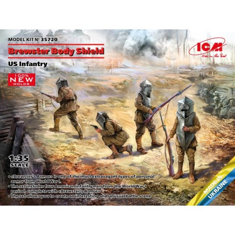 ICM 35720 Brewster Body Shield, US Infantry (100% new molds) ICM 35720 Brewster Body Shield, US Infantry (100% new molds)