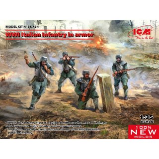 ICM35721 WWI Italian Infantry in armor (100% new molds)