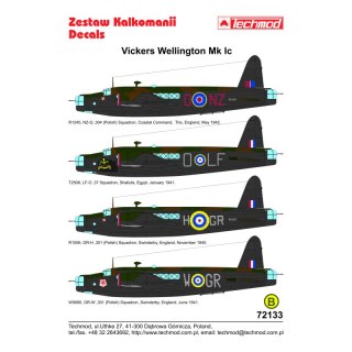 Techmod 72133 Wellington Mk Ic