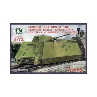 Ummt 691 Armored Platform of the Armored Trains "Kozma Minin" and "Ilya Muromets" (Type PL-42)