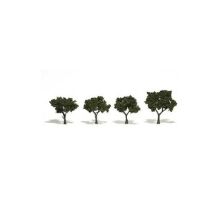 Woodland WTR1504 Realistic Trees 2 3" Med Gr 4/Pk