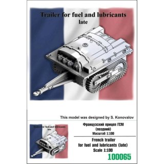 Zebrano Z100-065 French trailer for fuel and lubricants (late)