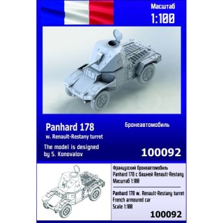 Zebrano Z100-092 Panhard 178 w. Renault-Restany turret