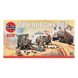 Airfix 01305V 25pdr Field Gun and Quad - 1/76