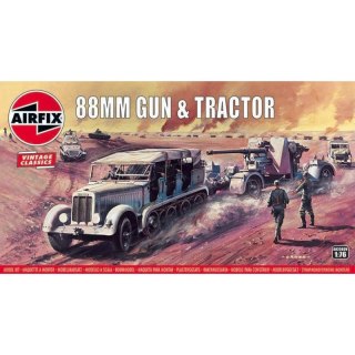 Airfix 02303V 88mm Flak Gun& Tractor -1/76