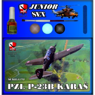 Big Model JS72016 PZL P-23B Karaś - zestaw