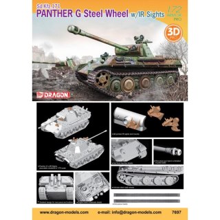 Dragon 7697 Sd.Kfz.171 Panther G Steel Wheel w/IR Sights