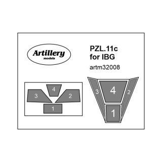 Fly ARTM32008 PZL.11c canopy for IBG maska