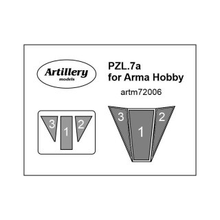 Fly ARTM72006 PZL.7a for Arma Hobby maska