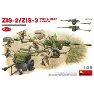 Mini Art 35369 ZIS-2/ZIS-3 With Limber & Crew 2 in 1