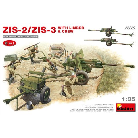 Mini Art 35369 ZIS-2/ZIS-3 With Limber & Crew 2 in 1 Mini Art 35369 ZIS-2/ZIS-3 With Limber & Crew 2 in 1