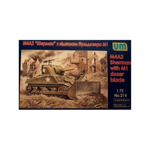 Um 214 Tank M4A2 With Dozer Blade Um 214 Tank M4A2 With Dozer Blade