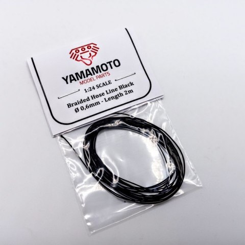 Yamamoto YMPTUN75 Braided Hose Line Black 0,6mm 2m