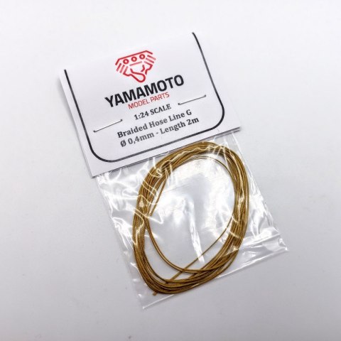 Yamamoto YMPTUN76 Braided Hose Line Gold 0,4mm 2m Yamamoto YMPTUN76 Braided Hose Line Gold 0,4mm 2m
