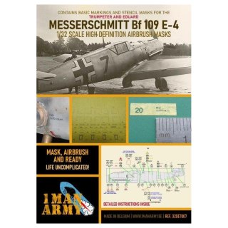 1 Man Army 32DET007 Messerschmitt BF 109 E-4