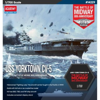 Academy 14229 USS Yorktown CV-5 "The Battle Of Midway 80th Anniversary"