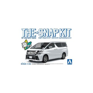 Aoshima 05630 1/32 SNAP KIT#04-A Toyota Vellfire (White Pearl Crystal Shine)