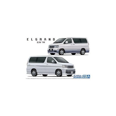 Aoshima 06136 1/24 MC#123 Nissan E50 Elgrand '99 Aoshima 06136 1/24 MC#123 Nissan E50 Elgrand '99
