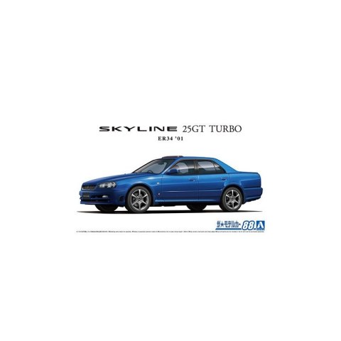 Aoshima 06172 1/24 MC#88 Nissan ER34 Skyline 25GT Turbo '01 Aoshima 06172 1/24 MC#88 Nissan ER34 Skyline 25GT Turbo '01