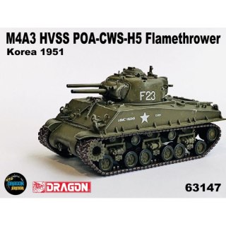 Dragon Armor 63147 M4A3 HVSS POA-CWS-H5 Flamethrower Korea 1951