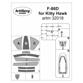 Fly ARTM32018 Mask for F-86D Kittyhawk