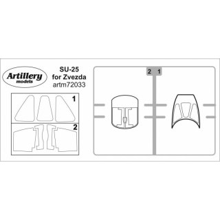 Fly ARTM72033 Mask for Su-25 (Zvezda 1:72)