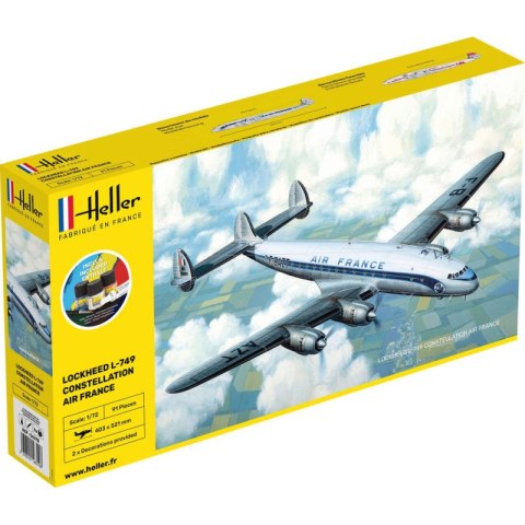 Heller 56310 Starter Kit - Lockheed L-549 Constellation Air France 1/72 Heller 56310 Starter Kit - Lockheed L-549 Constellation Air France 1/72