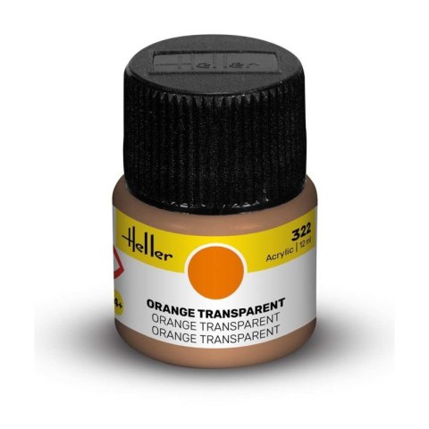 Heller Acrylic Paint 322 Orange Transparent 12 ml Heller Acrylic Paint 322 Orange Transparent 12 ml
