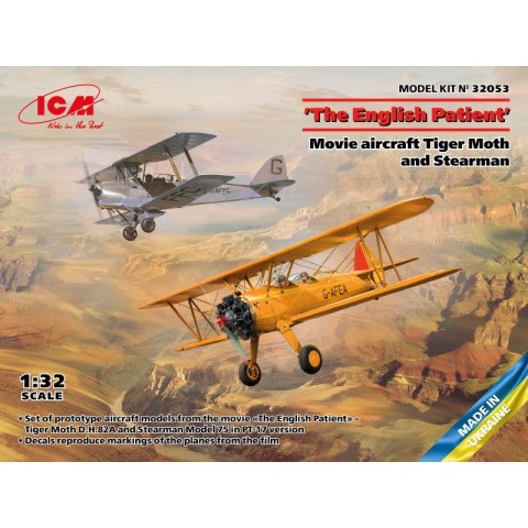 ICM 32053 'The English Patient'. Movie aircraft Tiger Moth and Stearman