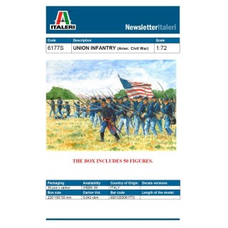 Italeri 6177 1/72 Union Infantry (American Civil war)