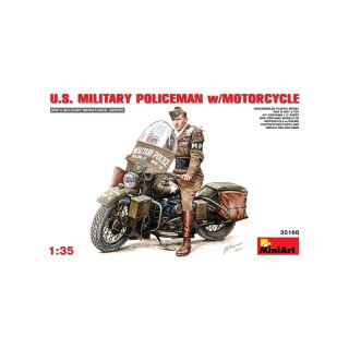 Mini Art 35168 Us Military Policeman W/Motorcycle