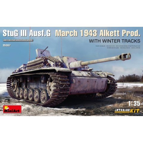 Mini Art 35367 StuG III Ausf. G March 1943 Alkett Prod. With Winter Tracks