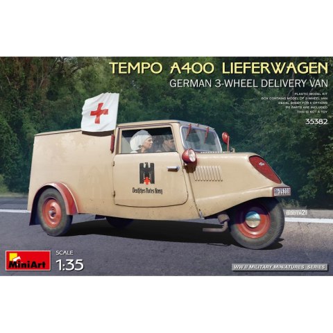 Mini Art 35382 Tempo A400 Lieferwagen German 3-Wheel Delivery Van Mini Art 35382 Tempo A400 Lieferwagen German 3-Wheel Delivery Van