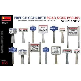 Mini Art 35669 French Concrete Road Signs 1930-40'S. Normandy