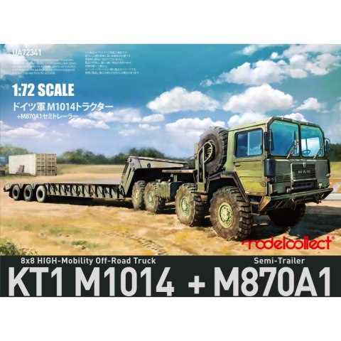 Modelcollect UA72341 KT1 M1014 8X8 HIGH-Mobility Off-Road Truck + M870A1 Semi-Trailer