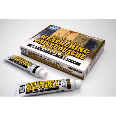Mr.Water Based Weathering Paint Gouache 6 Color Set Mr.Water Based Weathering Paint Gouache 6 Color Set